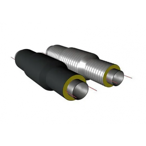 Сильфонный компенсатор односекционный ППУ ПЭ тип 1 1,6 МПа 09Г2С 12Х18Н10Т 32х3,5х25 мм ГОСТ 8732-78