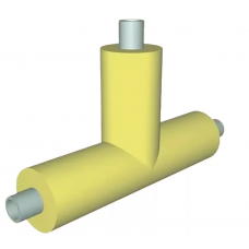 Тройник в ППМ изоляции 108х100х50х180х36х405х800 мм ГОСТ Р 56227-2014