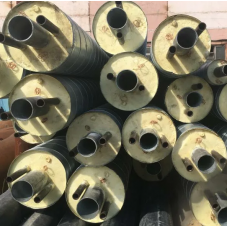 Труба в ППУ изоляции со спутником в полиэтиленовой оболочке тип 2 09Г2С Ду32 108х3,5 мм ГОСТ 10704-91