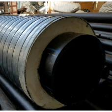 Труба в ППУ изоляции ПНД оцинкованная SDR 13,6 12,5 PN ПЭ 100 200х14,7х315х0,7х56,8 мм